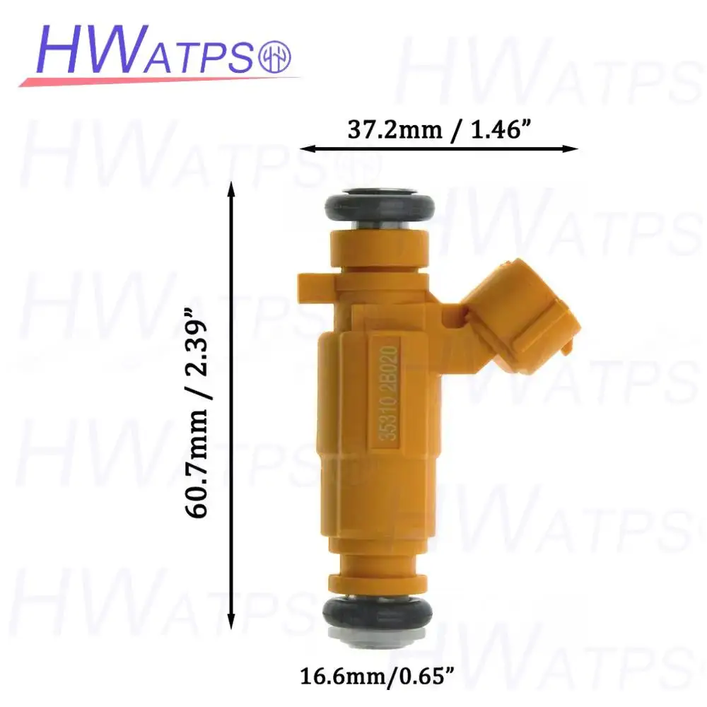 4PCS New Fuel Injector Nozzle 35310-2B020 For Hyundai i20 i30 Kia Rio Venga Cerato 1.4 G4FG 35310 2B020 9260930074 353102B020