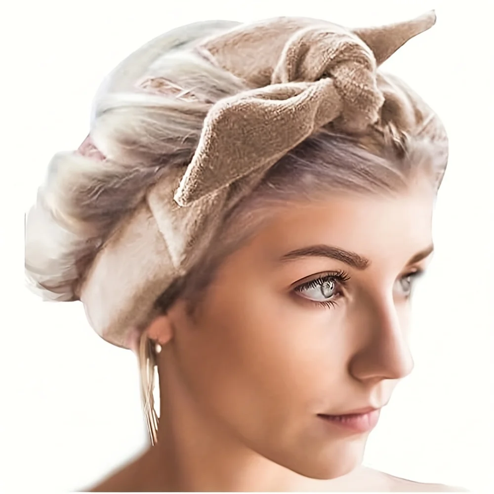 Heatless Curling Rod Headband, No Heat Curl Ribbon With Scrunchies, Sleeping In Overnight Hair Rollers Natural Soft Wave