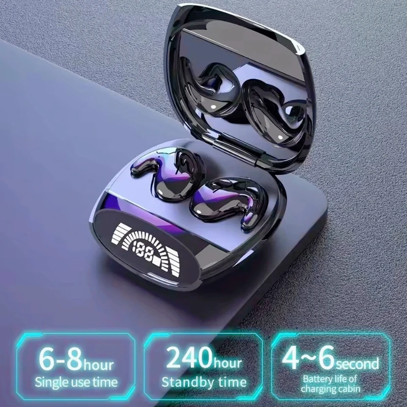 

TWS Dual Ear Wireless Bluetooth Headphones Sleep In Ear Mini Painless Call Noise Cancelling