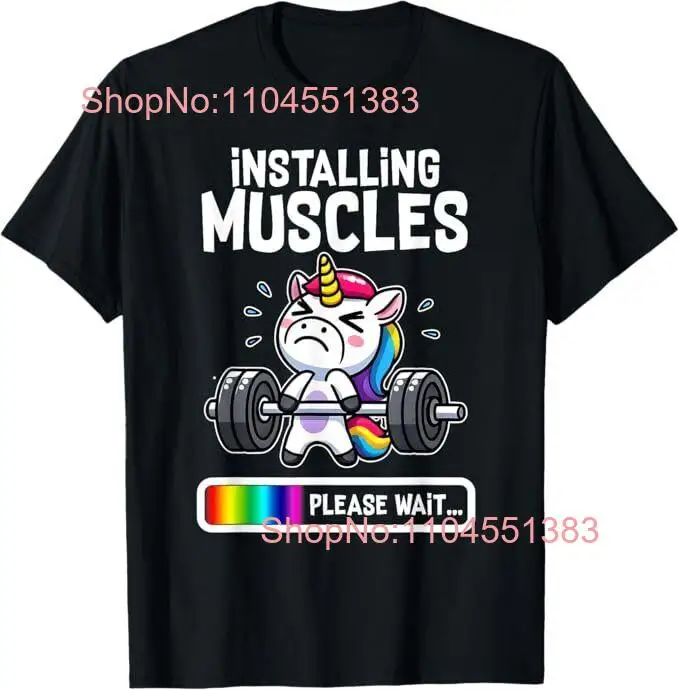 

Funny Cute Unicorn Workout Gym Fitness Weightlifting Gift T-Shirt