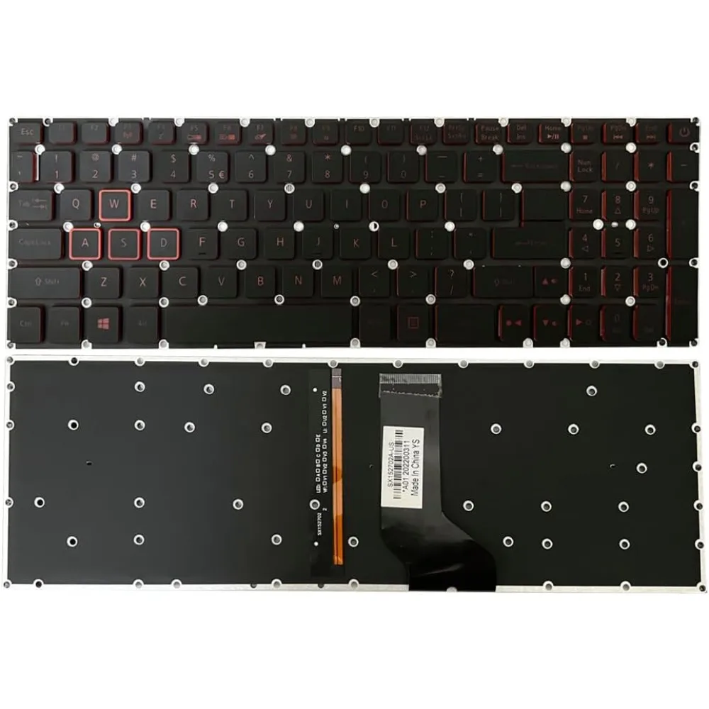 US Backlit Keyboard Replacement for Acer Aspire VN7-793G VX5-591 VX5-591G VX5-591G-52WN Red