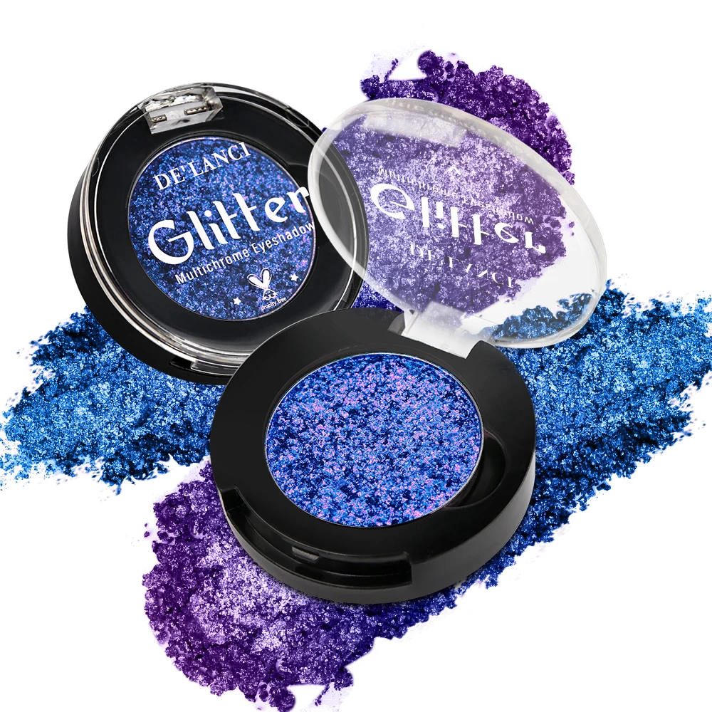 Multichrome Glitter Shimmer Eyeshadow,Chameleon Eye Makeup,Smooth Multi-Reflective ,Holographic Intense Color Shifting,Talc Free