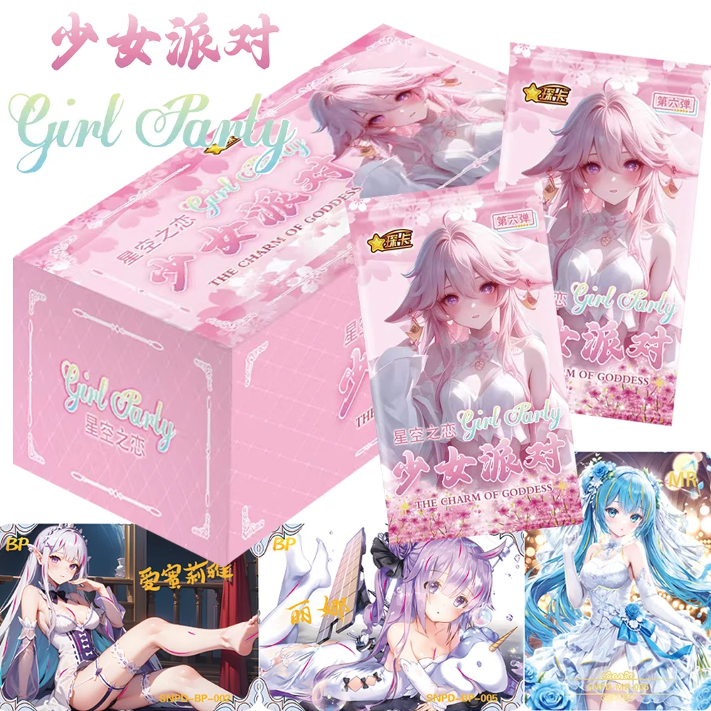 

Wholesale Girl Party Goddess Story Collection Cards Emilia Rem Priscilla Popular Anime Characters PR MR CR Cards Kids Toys Gifts