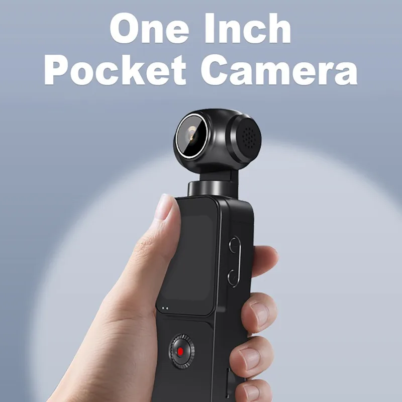كاميرا الجيب 4K HD شاشة LCD تعمل باللمس مقاس 1.69 بوصة 270 ° تثبيت الصورة التلقائي، مسجل فيديو رقمي واي فاي محمول