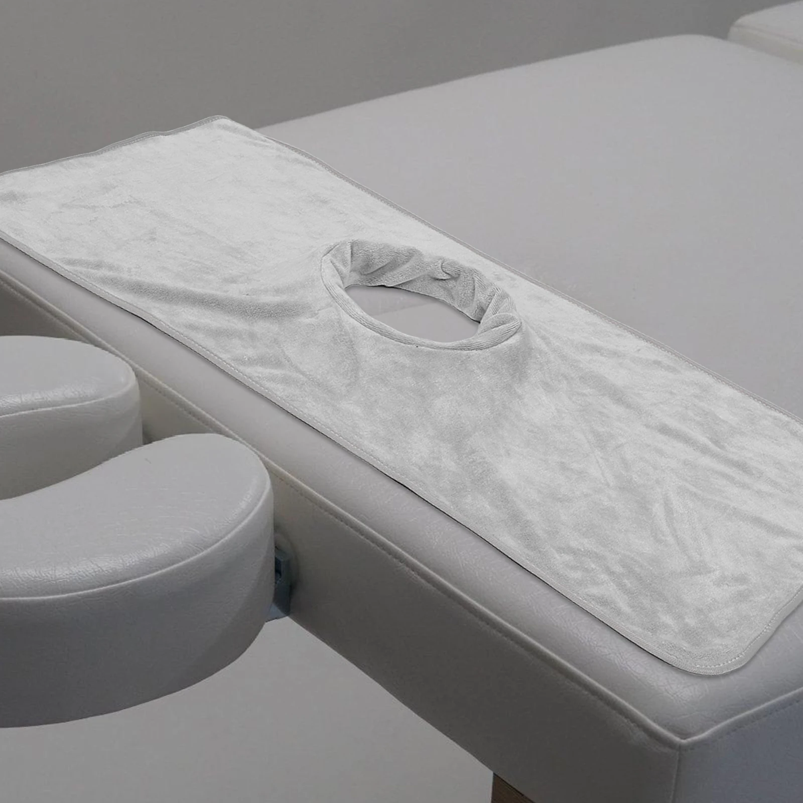 

Massage Bed Cover with Face Hole Thickened Reusable Donut Pillow Spa Towel Soft Comfortable Cleaning Massage Tools Accessories