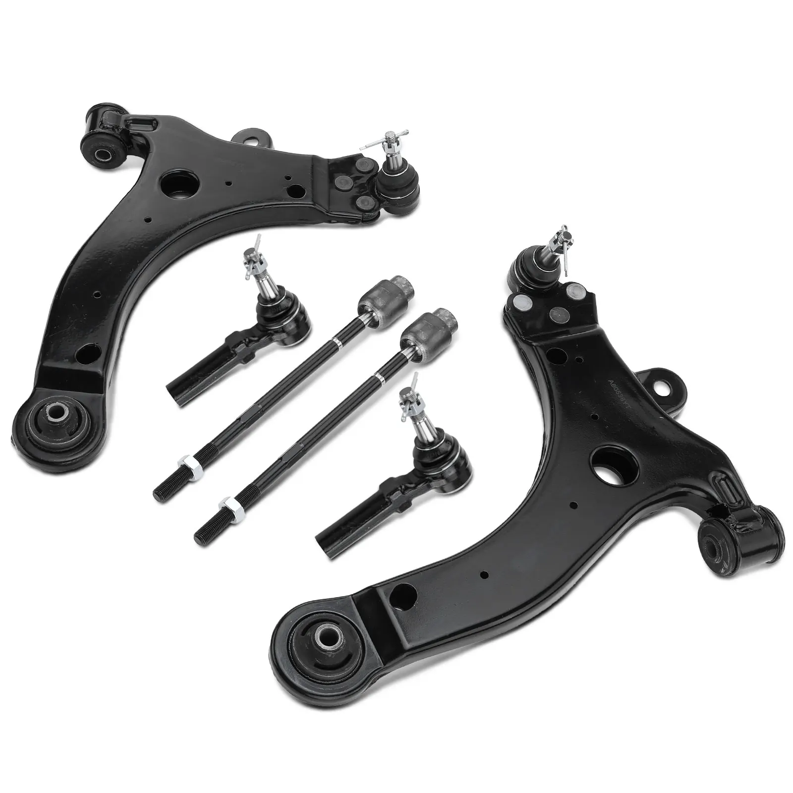 A-Premium 6x Front Lower Control Arm with Ball Joint Tie Rod End for Chevrolet Impala 2006-2013 Buick Regal 1997-2004 Century