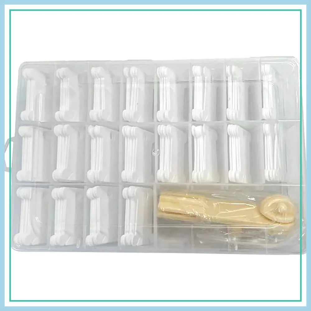 

Plastic Embroidery Floss Bobbins with Winder, 100Pcs Thread Organizer for Bracelet String, Sewing Storage (Mix)