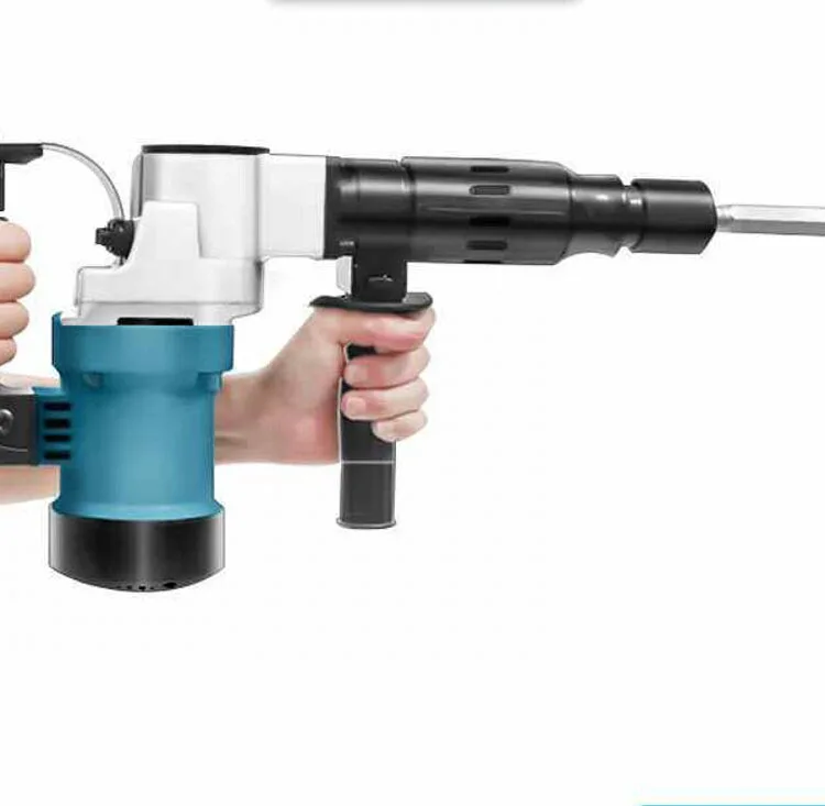 110V/220V Handheld Plug-in Electric Pickaxe Impact Drill Handheld Electric Pickaxe 1200W Multifunctional Electric Hammer