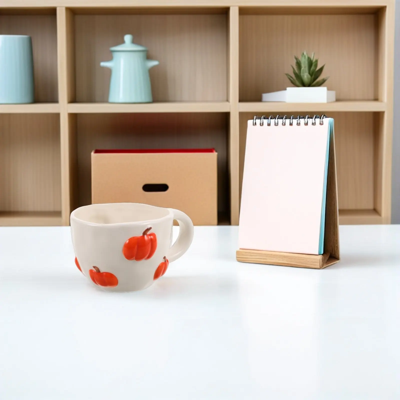 

Набор из 2 оранжевых керамических кружек в форме тыквы, осенняя тематика, для кофе, чая, горячего шоколада, подарок на День Благодарения, уютный сувенир для вечеринки