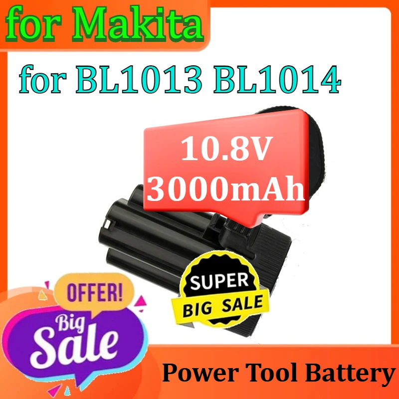 

Li-ion Rechargeable Battery for Makita BL1013 BL1014 Power Tool Battery 10.8V 3000mAh