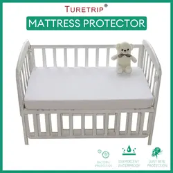 Waterproof Mattress Protector For Baby Toddler Bed Cover Mattress Pad Crib Waterproof Bed Sheet (Cotton Terry)