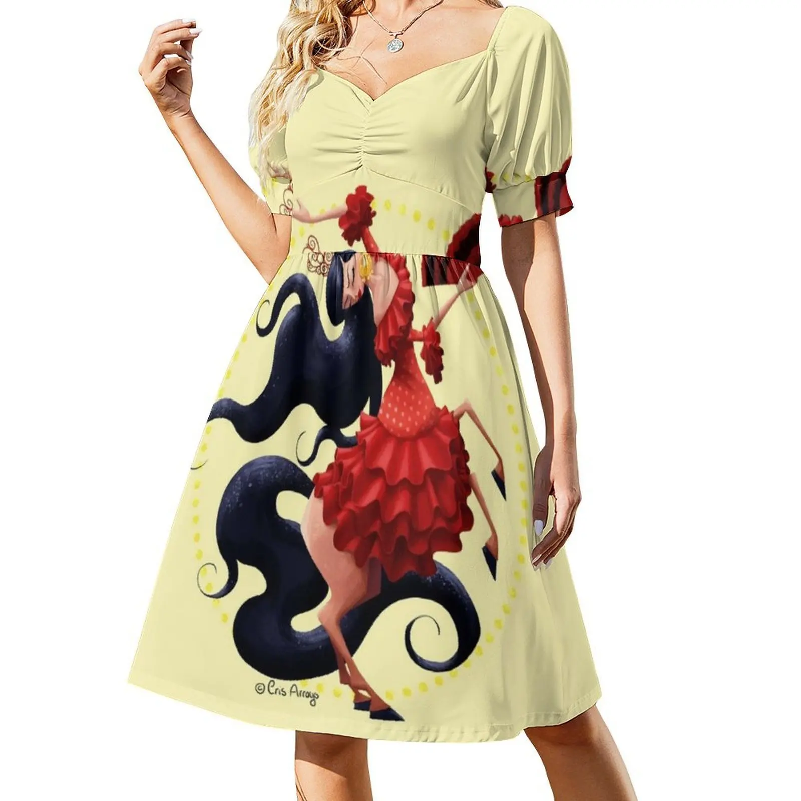 فستان قصير على طراز Preppy للراقصة الإسبانية للنساء على شكل حرف a فضفاض مناسب فستان يوم غير رسمي Centaur Centaurette Fantasy Mythology #2