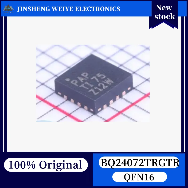 

(5/50 pieces) BQ24072T BQ24072TRGTR PAP VQFN16 Linear Charging Management Chip, 100% New, Original, In Stock, Fast Shipping