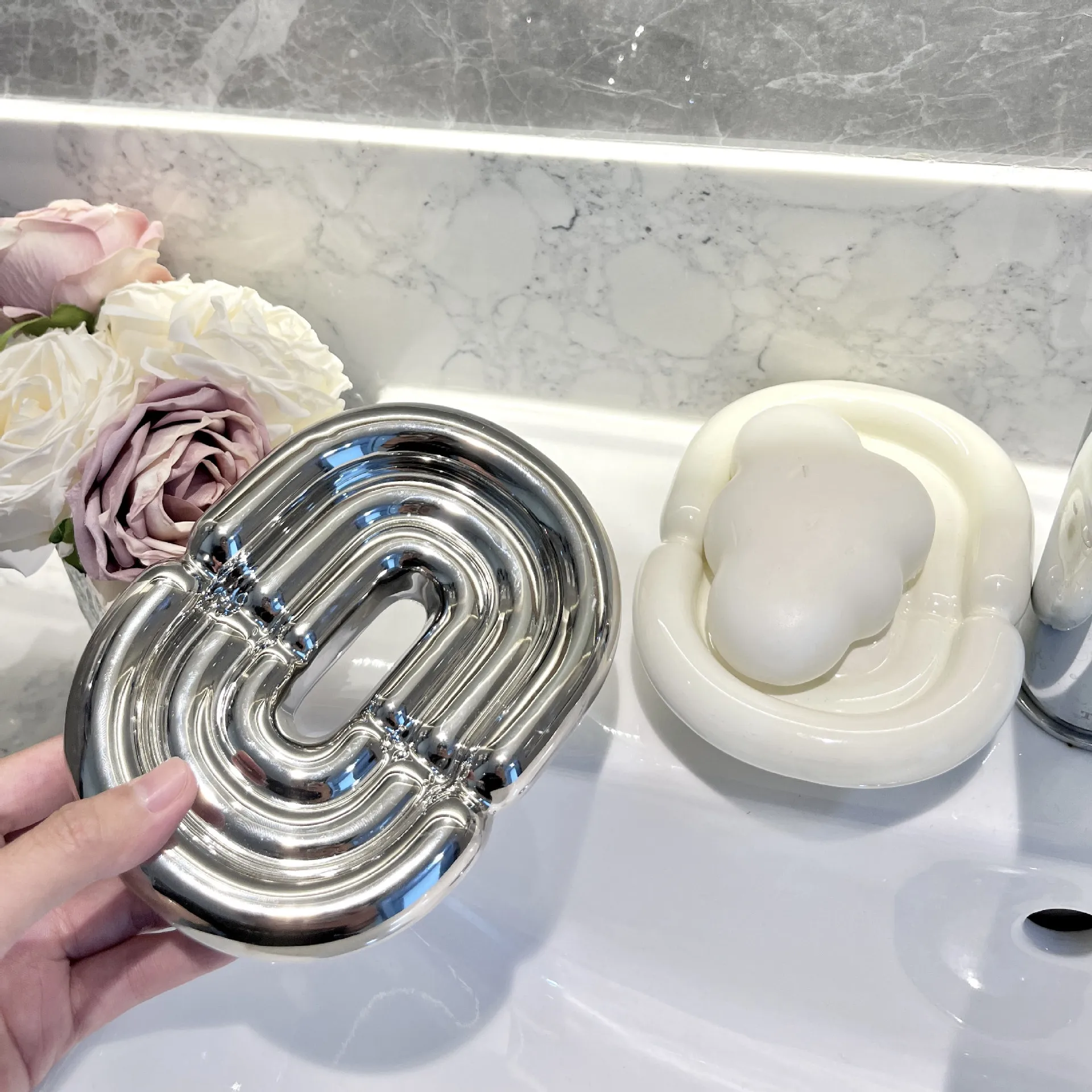 

Роскошная керамическая мыльница, слив без накопления воды, мыльница, стиральный стол, мыльница, бытовая неперфорационная коробка для хранения