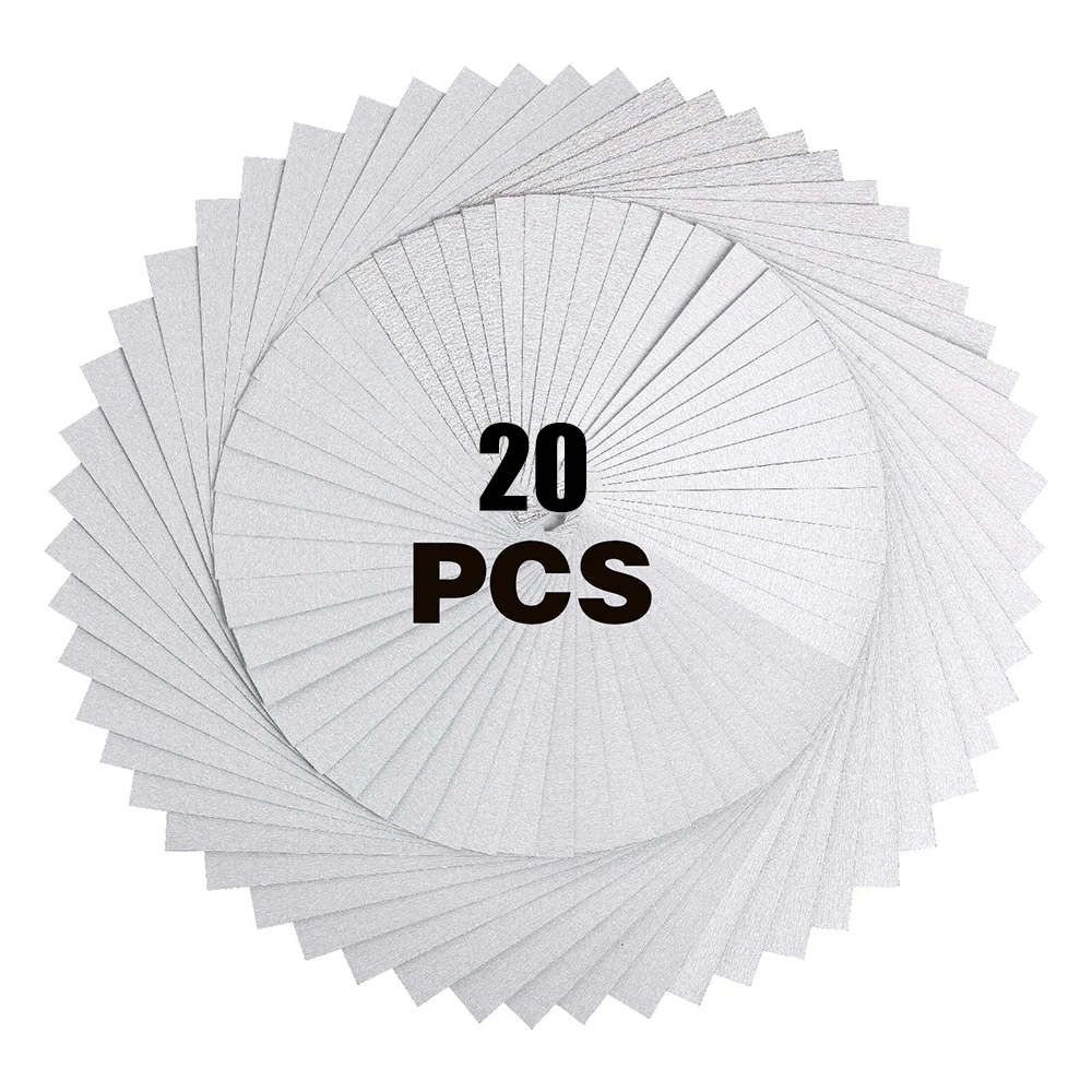 

10/20 шт. 100x70 мм квадратная наждачная бумага без отверстий абразивная белая флокированная шлифовальная бумага для полировки металла, мебели, дерева, зернистость 60-1000