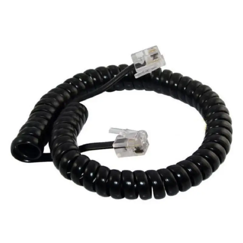 652F 1 Set Telephone Handset Cord Detangler Set Practical RJ9 Phone Cord Detangler
