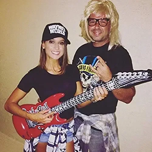 Cappello nero di Halloween Costume anni '80 Il mondo di Wayne