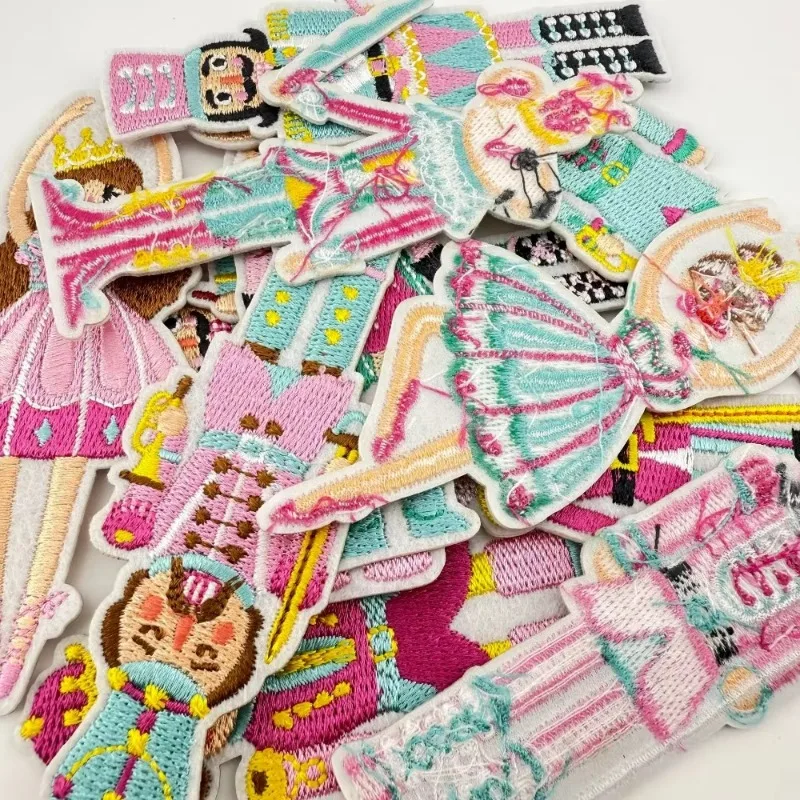Cartoon Princess Knight Girl Festival Iron-on Sew Embroidery Badge Patches DIY T-shirt Hat Backpack Clothing Appliques Sticker