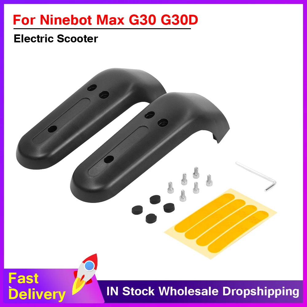 Front Wheel Front Fork Protection Cover Set for Ninebot Max G30 G30D Electric Scooter Stent Shell With Reflective Sticker Screw