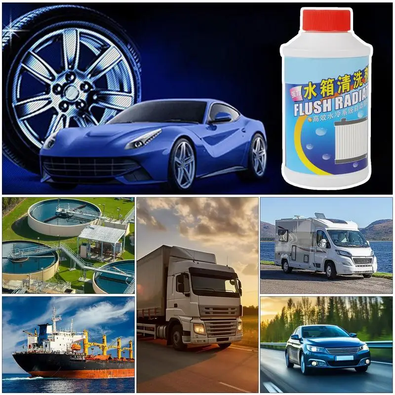 Car Water Tank Cleaner Cooling System Cleaner Car Detailing Supplies Radiator Cleaning Fluid 350ml Car Cleaner For Auto Cooling