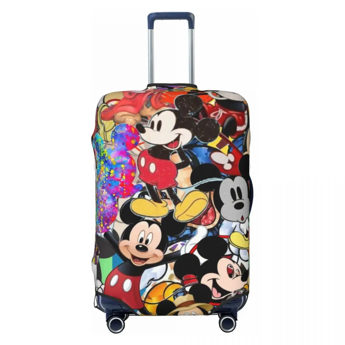 Disney Benutzerdefinierte Mickey Mouse Gepäckabdeckung Schutz Lustige Anime Cartoon Reisekoffer Schutzhülle für 18-32 Zoll 6