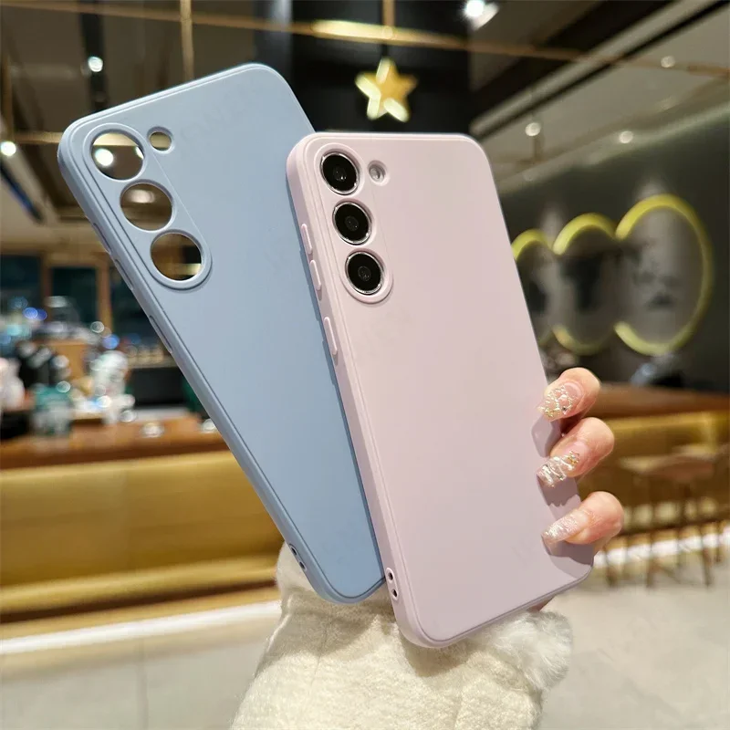 حافظة لهاتف سامسونج جالاكسي S26 S25 S24 S23 S22 S21 S20 FE Plus S 26 غطاء خلفي من السيليكون الناعم المقاوم للصدمات