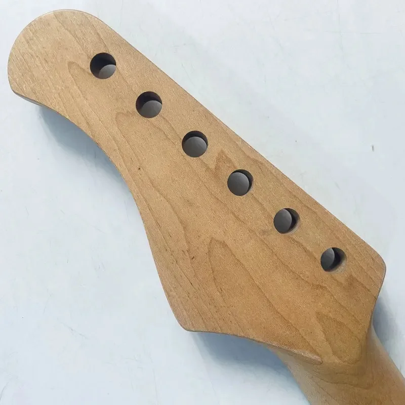 LN845Unfinished ST Electric Guitar Neck Nature Maple Rosewood 22 Frets for DIY Guitar Parts Right Hand Surface Damages and Dirty