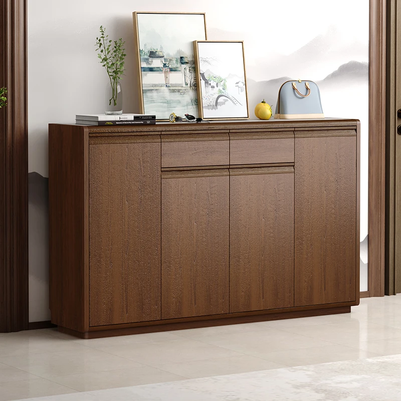 

Modern solid wood 5-story living room shoe cabinet, available in color and size, durable and space-saving design