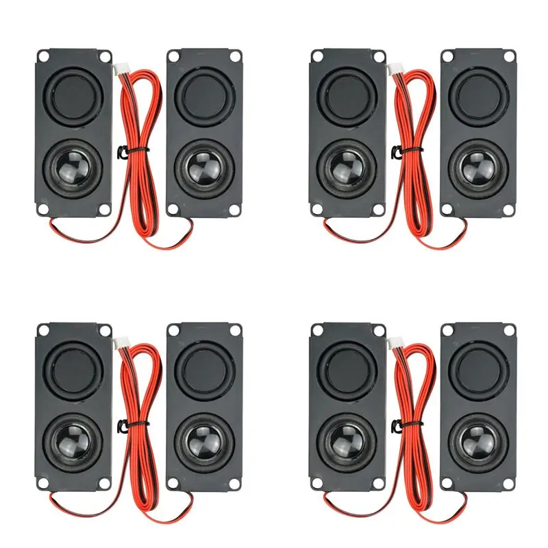 

A96T 8Pcs Compact Square Speakers Sound System 45100 Speaker Ideal For Home Audio & Portable Use