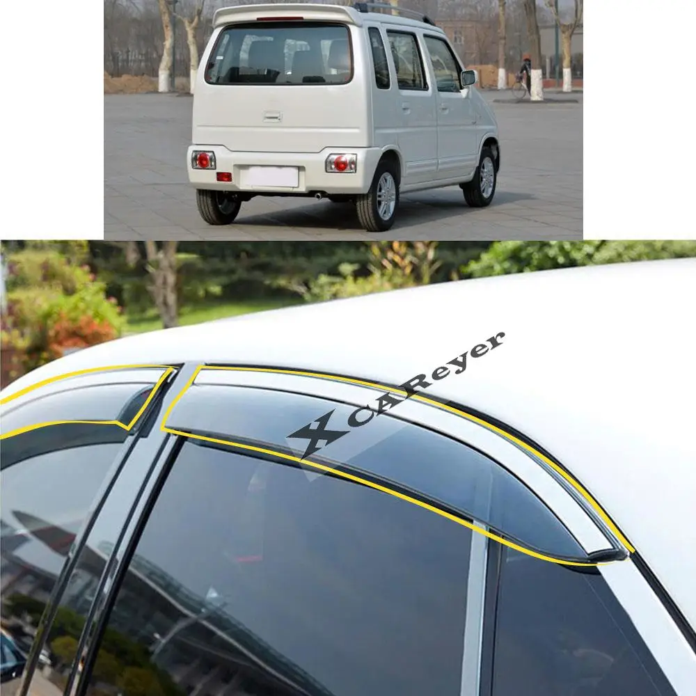 For SUZUKI Wagon R 2004-2010 2011-2019 Car Body Styling Sticker Plastic Window Glass Wind Visor Rain/Sun Guard Vent Parts