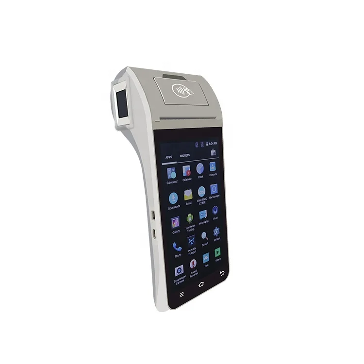 ODM 4G Android Handheld FBI STQC Certified Fingerprint Scanner POS ZCS Z91 GPS NFC Terminal POS With Printer For Top Up