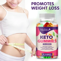 Mulittea Keto Apple Cider Vinegar Gummies Weight Management Digestion Detox Immune Soothes Gas& Bloating Reduces hunger