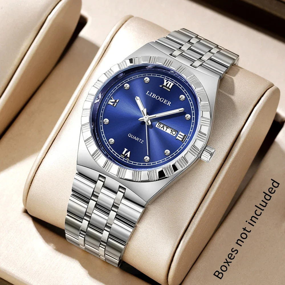 1-piece men's watch, casual and elegant, suitable as a gift for family members, no box included