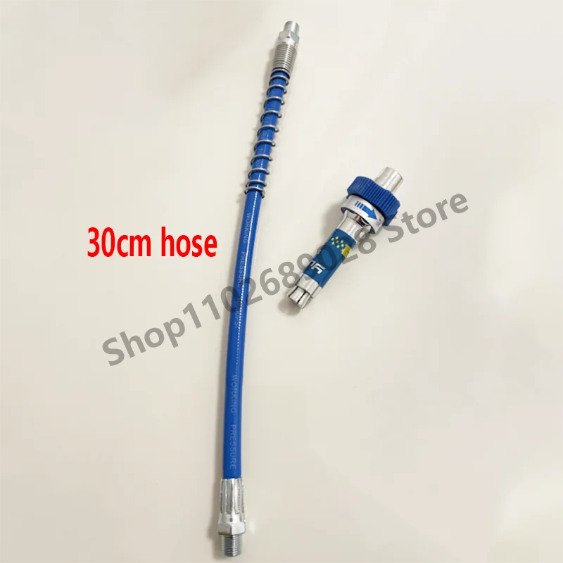 Car Grease Coupler Lock Clamp Type Grease Nozzle Hose Kit High-Pressure Grease Gun Coupling End Connector Lock On Tool