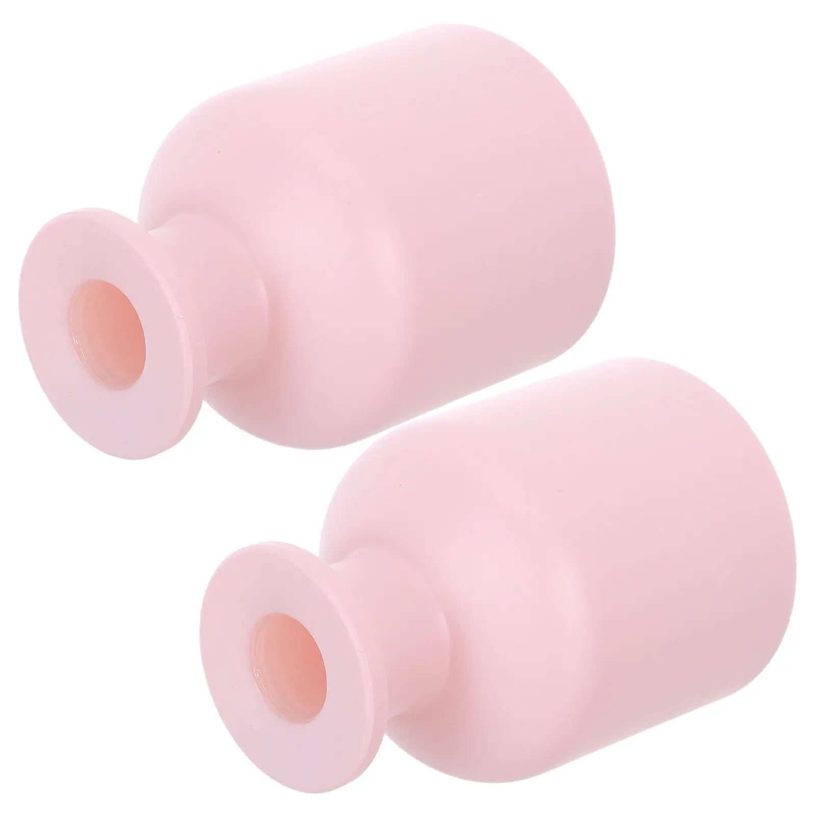 2Pcs Leakproof Glass Diffuser Bottles Cylindrical Refillable Aromatherapy Essential Oil Storage Home Office Car Fragrance