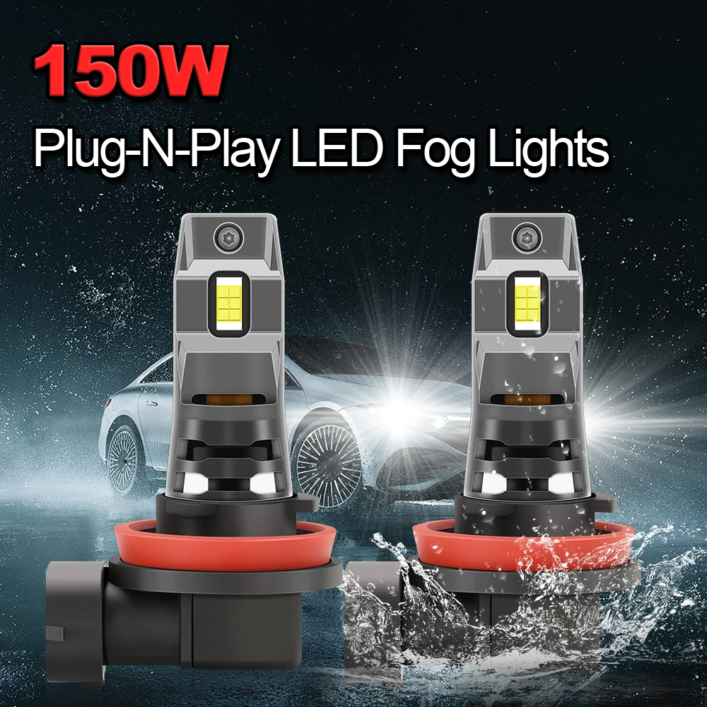 

LED Headlight Fog Light 12V High Power 9005 9006 HB3 HB4 6000K White H7 H4 H11 H8 H9 Auto Headlamps Super Bright 3570 CSP Chips