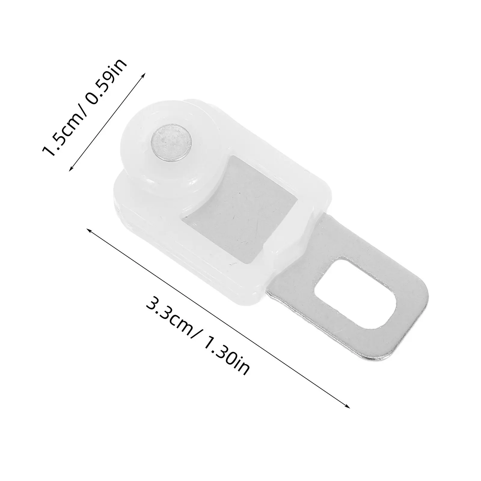 50Pcs Curtain Track Glider Roller Set Strong Wheel Carrier Compatible with Most Traversing Rods Smooth Operation Long Service