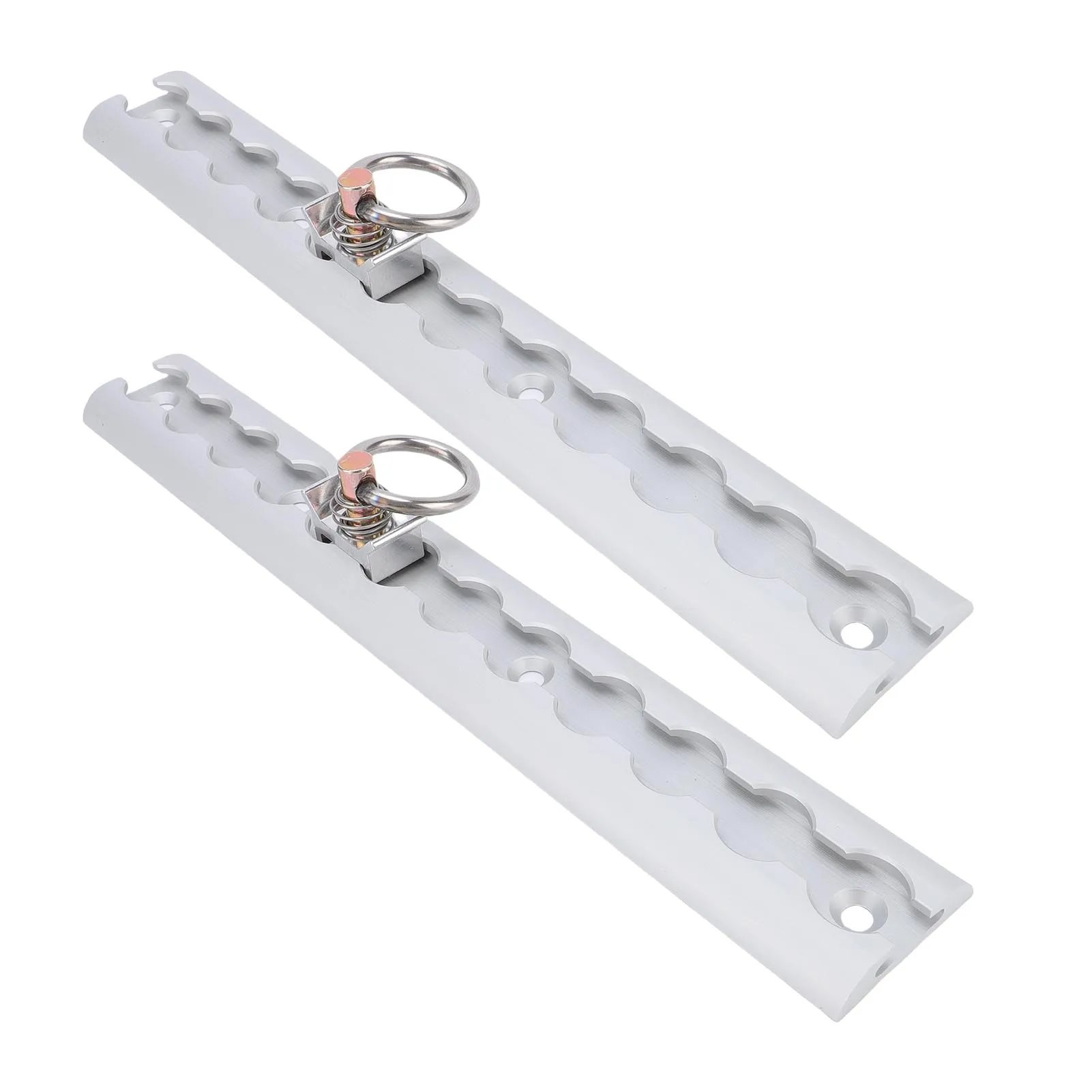 

Aluminum L Track 304mm Thickened L Track Tie Down Rail with 4 Round Rings for Motorcycles ATVs Dirt Bikes Pickup Trucks