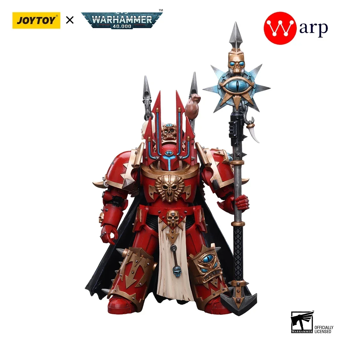 

JOYTOY Warhammer 40k Космическая морская пехота Фигурки Хаос Космическая морская пехота Багровый убой Волшебник Лорд Аниме Военная модель Подарок