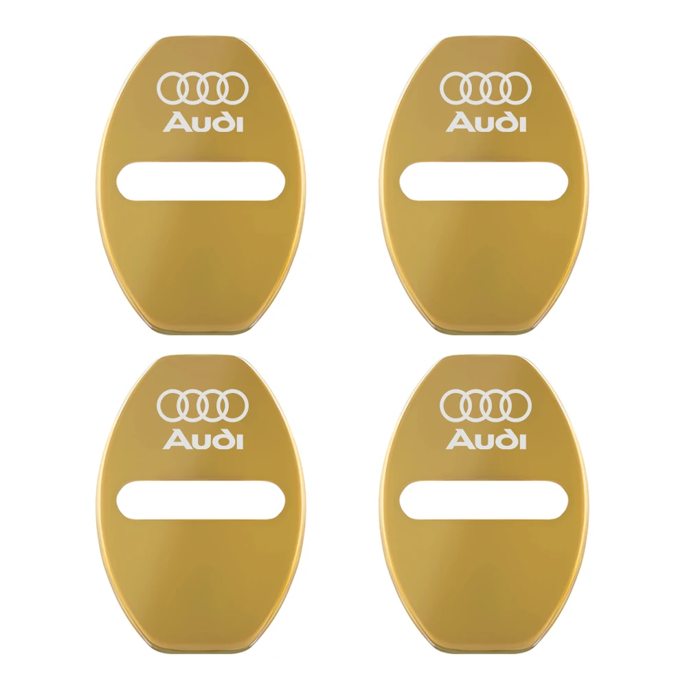 4Pcs Metall Auto Türschloss Dekoration Schützen Abdeckung Für Audi Sline A1 A2 A3 A4 A4L P 8V 8L RS RS3 RS4 RS5 RS6 S1 S2 S3 S4 S5 S6 S7