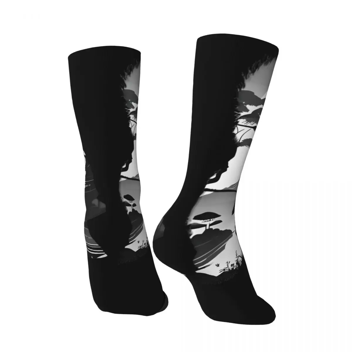 Black Myth Wukong Sun Wukong Stockings Men Socks Breathable Retro Socks Spring Outdoor Anti Bacterial Graphic Socks Gift