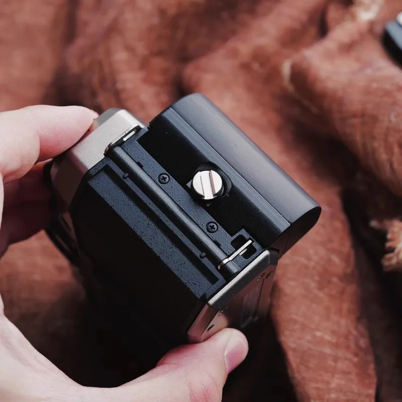 wooden L Type Bracket Tripod Quick Release Plate Base Grip Handle For PENTAX 17 film Camera Arca-Swiss RSS tripod