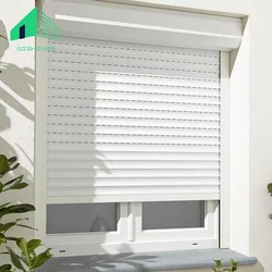 Shutter Door Windows Roller Insulating Manual Roller Aluminium Doors For Transparency