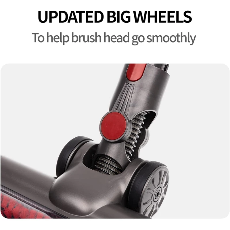 رأس فرشاة توربيني لمكنسة Dyson ، مرفق أرضي بمصابيح أمامية LED ، V7 ، V8 ، V10 ، V11 ، V15