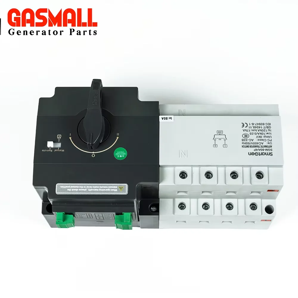 SmartGen SGM-80A 125A 250A 4P 400A 630A SGM Genset Type ATS Dual Power Automatic Transfer Switch Compatible Generator Controller