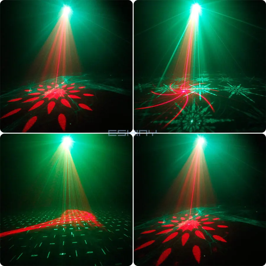 R&G Laser Aurora Dream DJ Disco Lights Patterns Projector Party RGB LED  Bar Dance Room Christmas Decoration Stage Effect F9D2