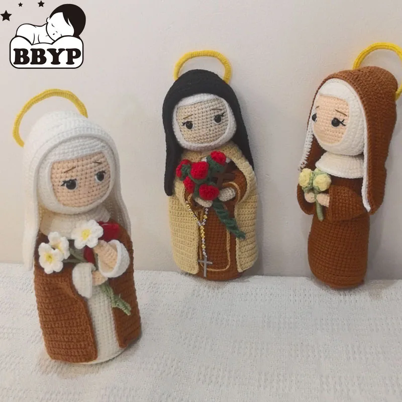 Handmade Catholic saints Doll Religious Gift for Baptism, First Communion Santa Clara Santa Catarina Santa Teresinha Christmas