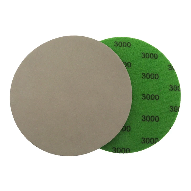 25 Pieces Sandpaper Grinding Disc With Interface Pad, For Random Track Sander, Automobile, Wood Polishing And Sanding