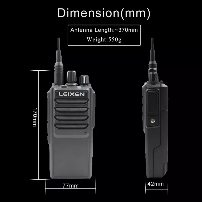 LEIXEN VV-25 UHF 25W 20km Distance High Power Portable Two Way Radio