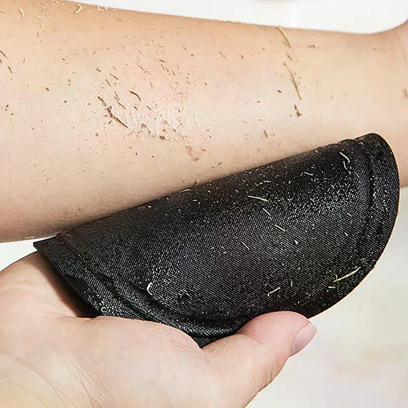 Body Exfoliating Bath Scrubbing Shower Brush Dead Skin Remover Bathing Tools Circular Painless Bath Towel PVA Material Black